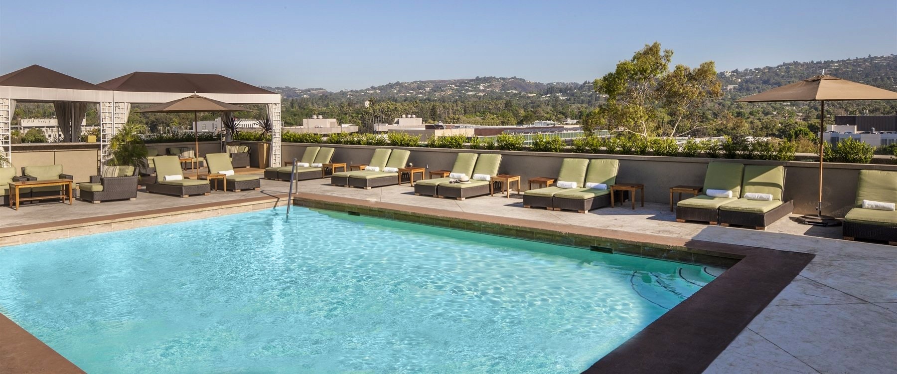 Rooftop Pool at at Viceroy L'Ermitage Beverly Hills