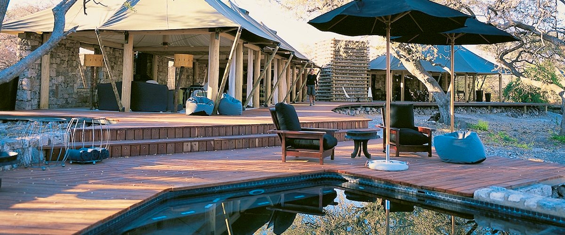 Pool area at Onguma Private Game Reserve