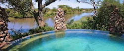 Pool area at &Beyond Grumeti Serengeti Tented Camp