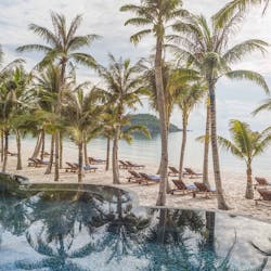 Swimming pool at JW Marriott Phu Quoc Emerald Bay Resort & Spa, Vietnam