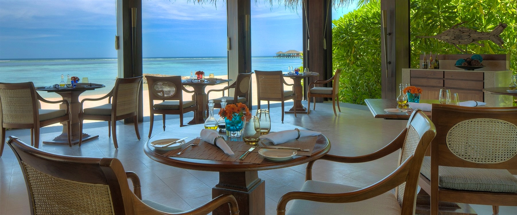 The Dining Room Restaurant at The Residence Maldives, Indian Ocean 