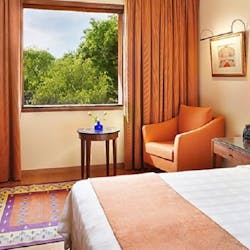 Premier garden view room at Trident Agra