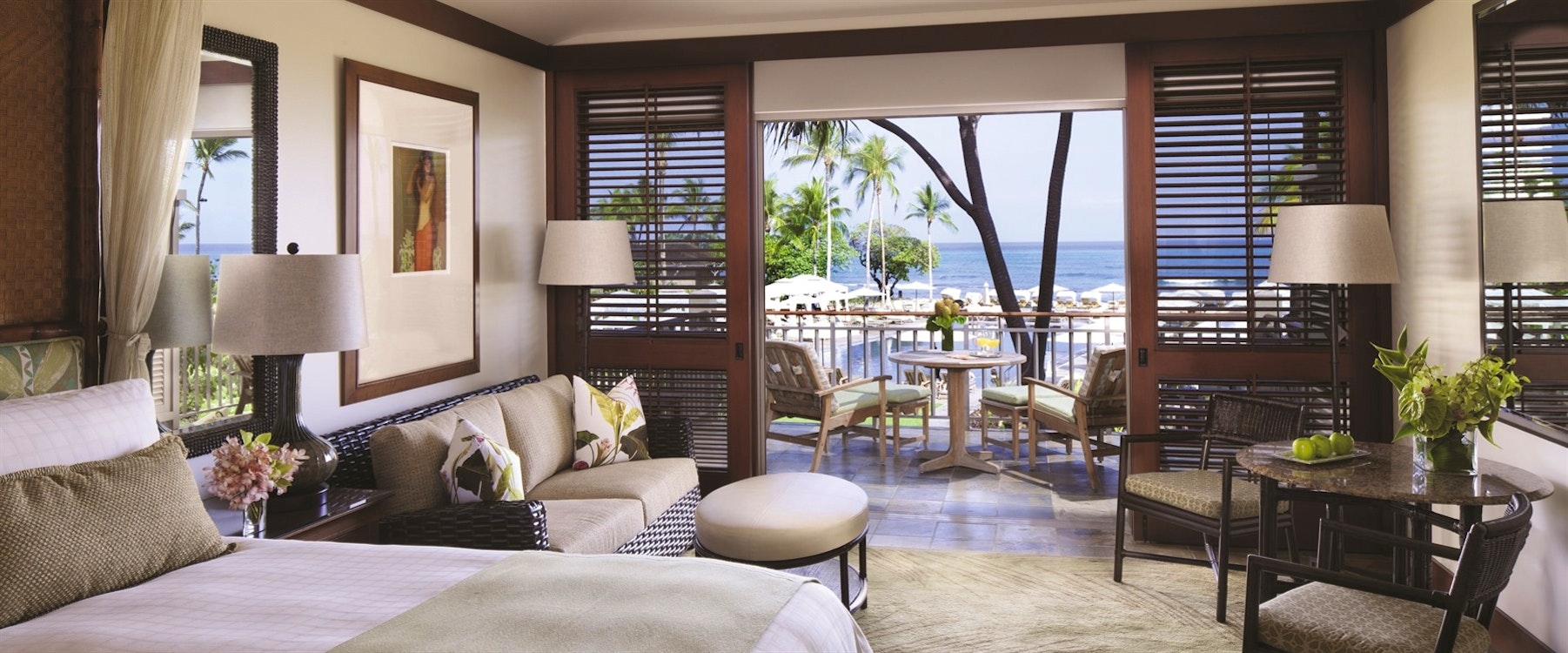 prime ocean view room at four seasons resort hualalai