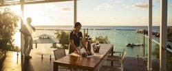 Private canapes on the verandah, Lizard Island, Great Barrier Reef Island