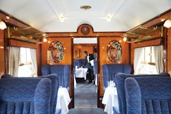 Interior of British Pullman, A Belmond Train, England, UK