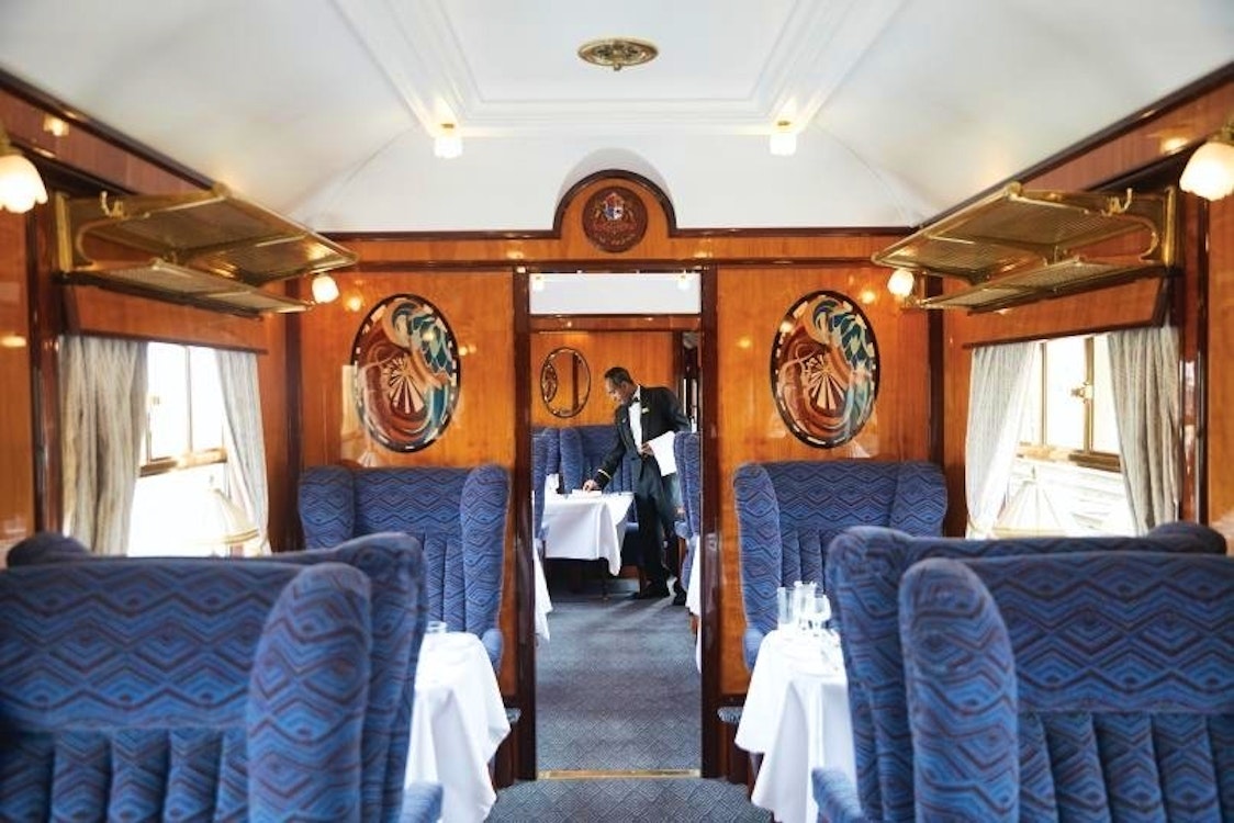 Interior of British Pullman, A Belmond Train, England, UK