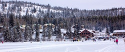 Winter at Pyramid Lake Resort, Alberta 