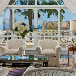 Lounge Area at Grand Hotel Quisisana, Capri, Italy