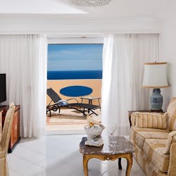 Bedroom Living Area at Grand Hotel Quisisana, Capri, Italy