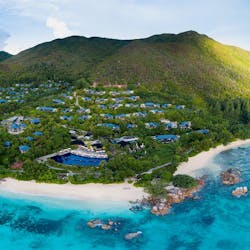 Aerial View of Raffles Seychelles