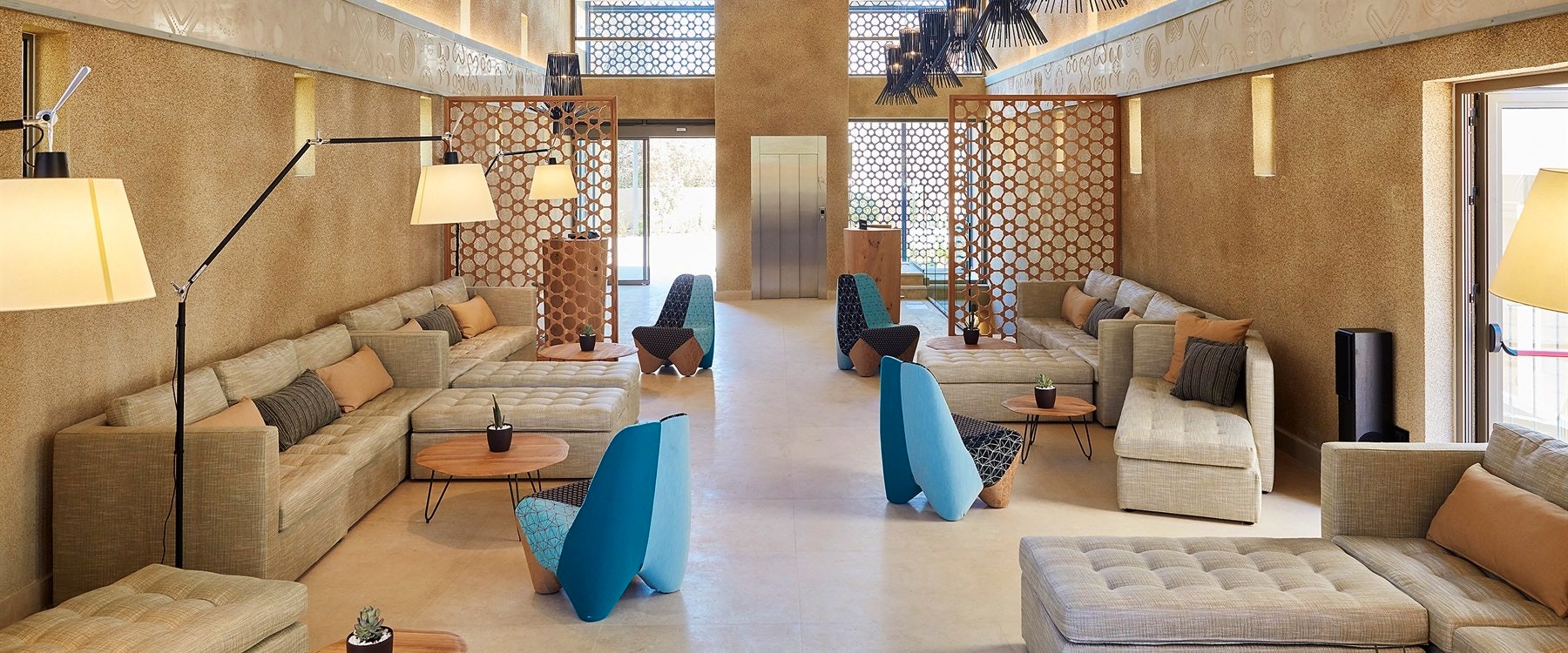 Lobby Interior at Domes Noruz, Chania, Greece