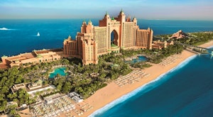 Stay at one of Dubai's most iconic hotels overlooking the Arabian Gulf and Palm Island<place>Atlantis, The Palm</place><fomo>160</fomo>