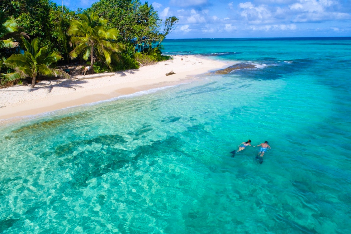 private island snorkelling at nanuku resort fiji