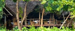 Restaurant exterior at Fundu Lagoon