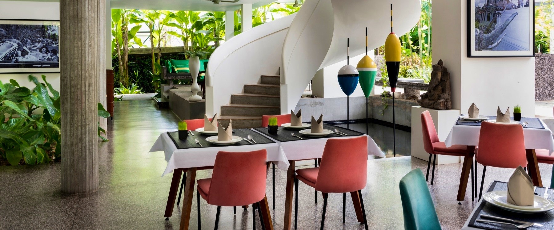 Restaurant at Viroth’s Hotel, Siem Reap