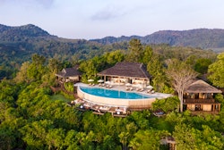 The Hilltop aerial view, Six Senses Yao Noi, Thailand
