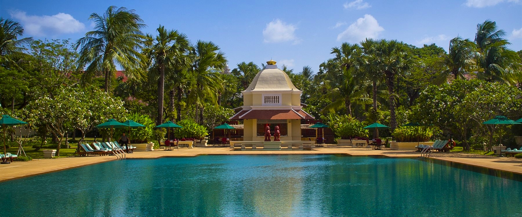 Pool at Raffles Grand Hotel d'Angkor, Cambodia 