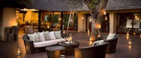 Terrace area at Lion Sands River Lodge, South Africa