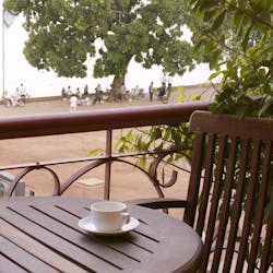 River view from balcony at Amanjaya Pancam Hotel, Cambodia