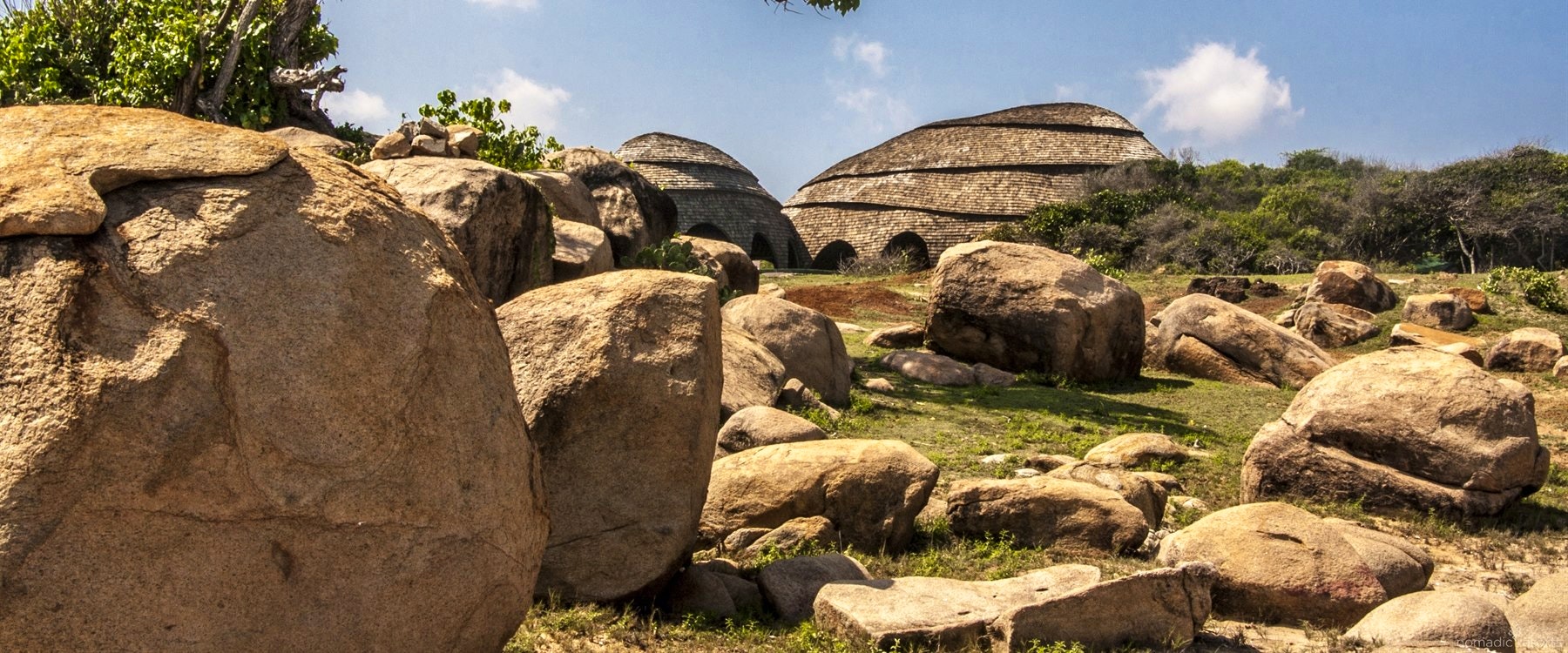 rocks from the beach at Wild Coast Tented Lodge, Yala National Park