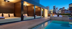 rooftop pool cabanas at park hyatt sydney