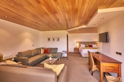 Interior of room at Cabot Lodge, Queenstown, South Island, New Zealand