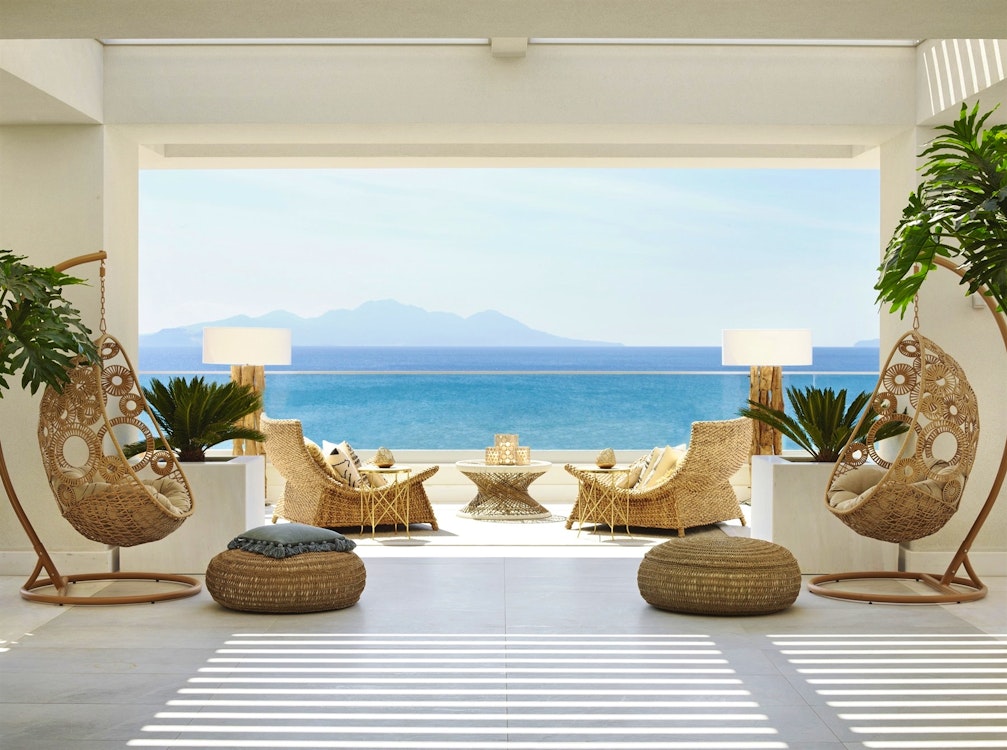 Veranda at Ikos Aria, Kos, Greece