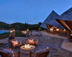 Relaxing during the evening at Rosewood Little Dix Bay