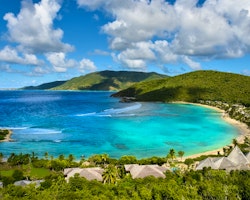 aerial view of rosewood little dix bay