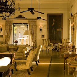 Lounge area at The Royal Livingstone by Anantara