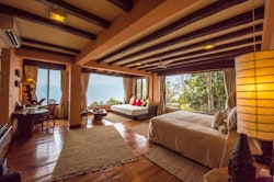 royal suite bedroom at dwarikas resort dhulikhel