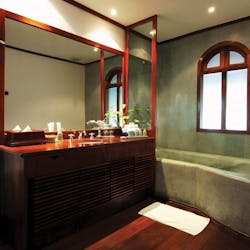 Junior Suite Bathroom at La Residence Phou Vao, A Belmond Hotel, Luang Prabang