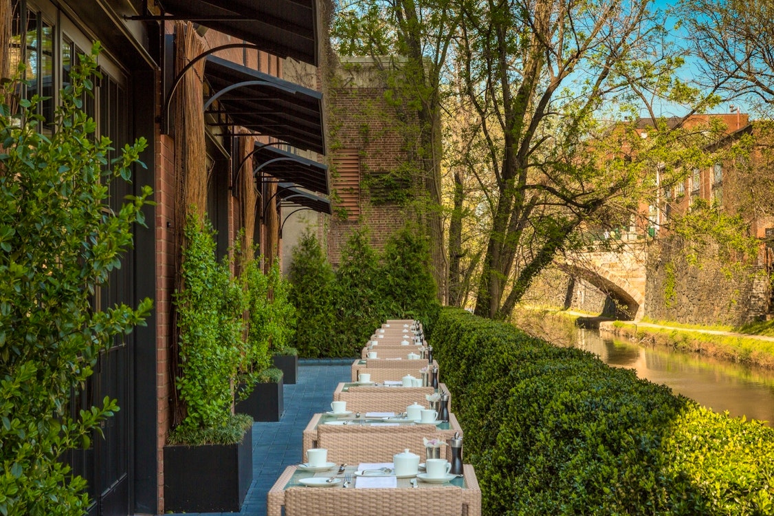 outdoor terrace at rosewood washington d.c.