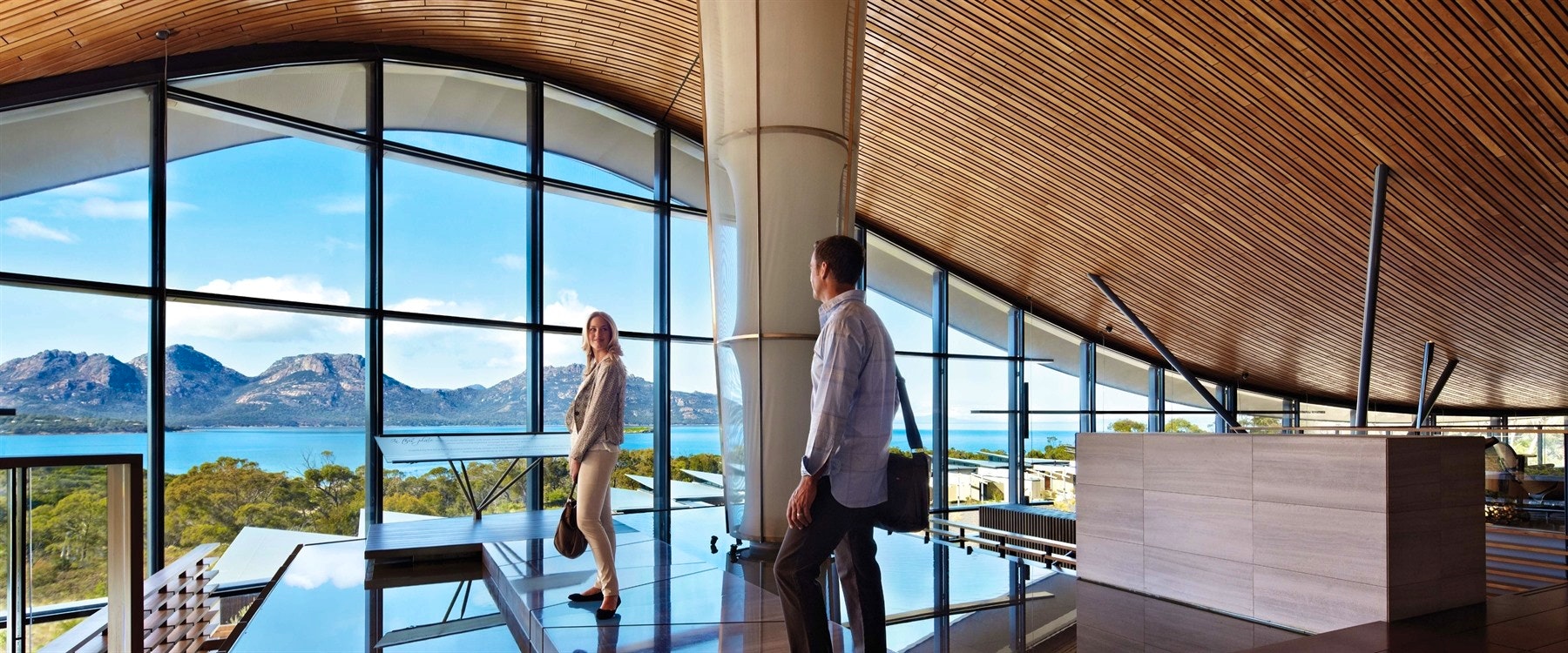 Foyer at Saffire Freycinet, Tasmania 