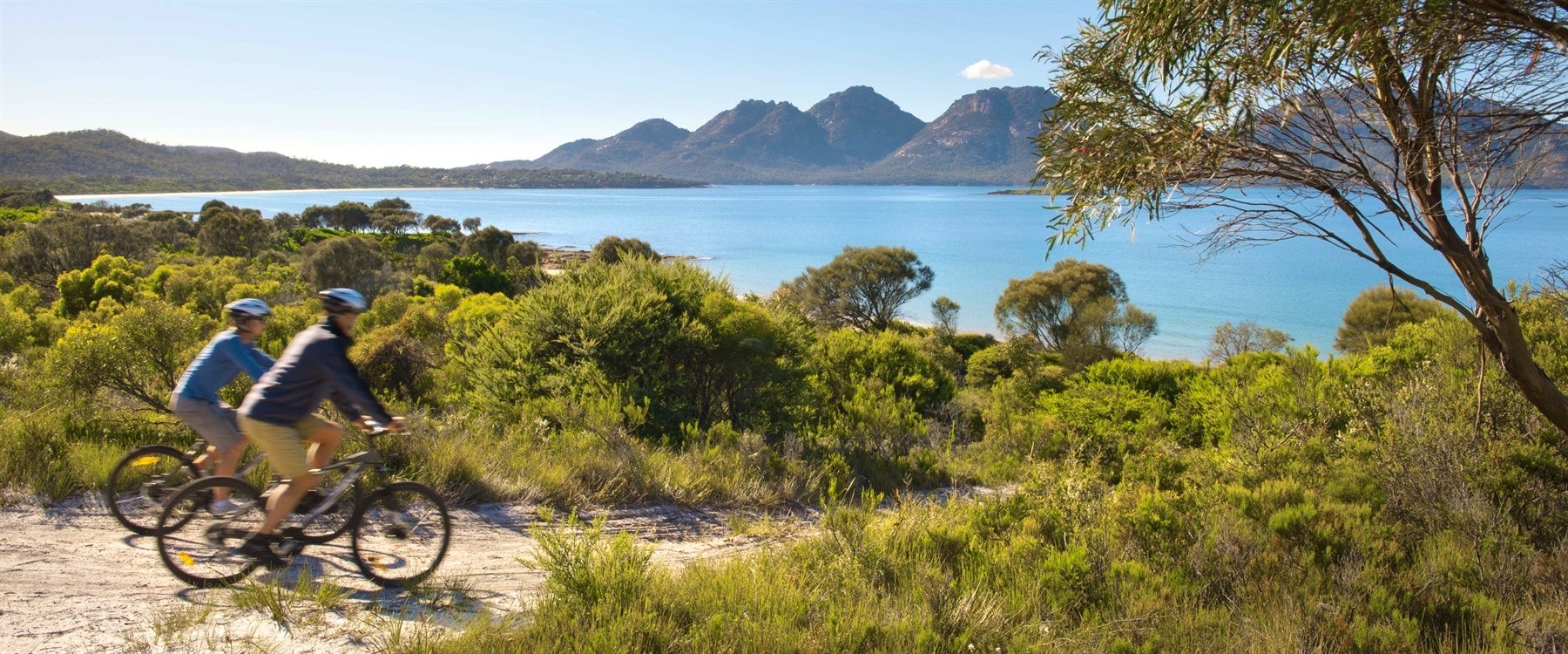 Mountain Biking at Saffire Freycinet, Tasmania 