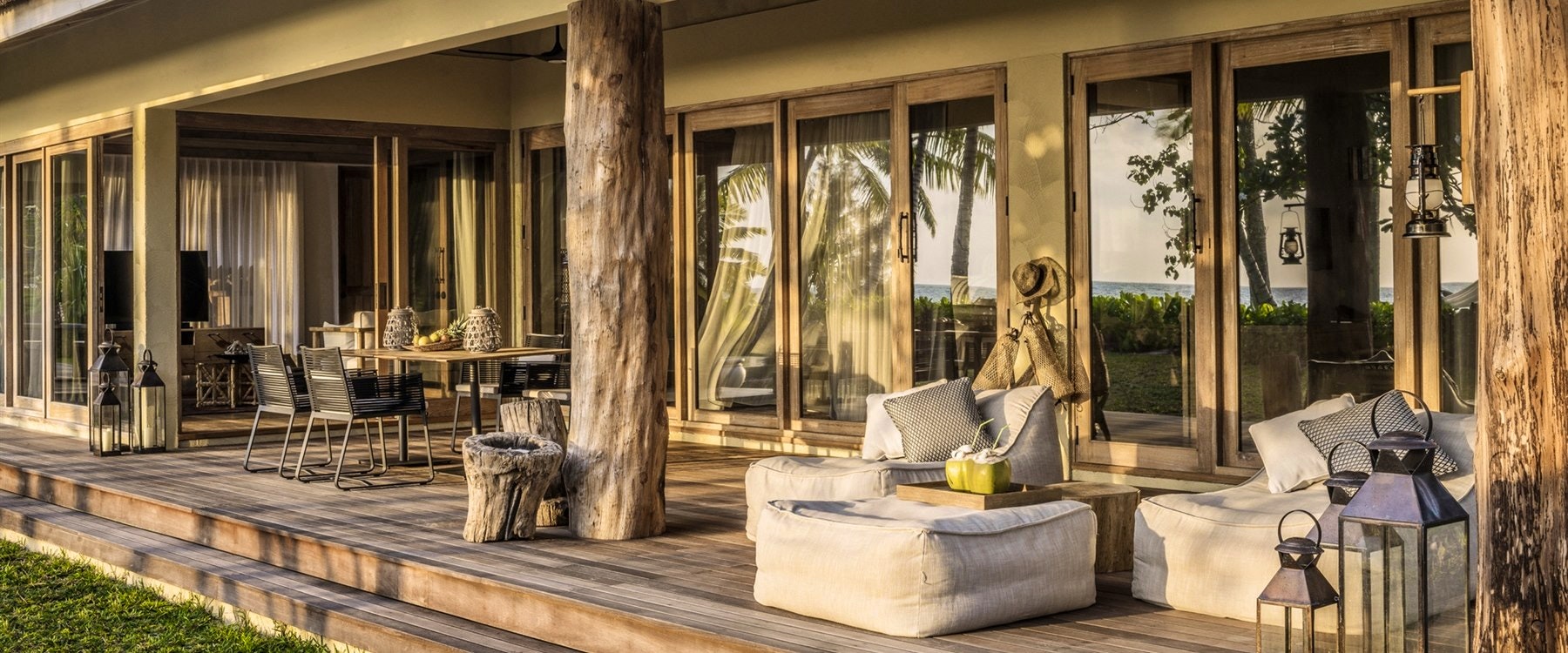 Patio at Bathroom at Four Seasons Resort Seychelles at Desroches Island