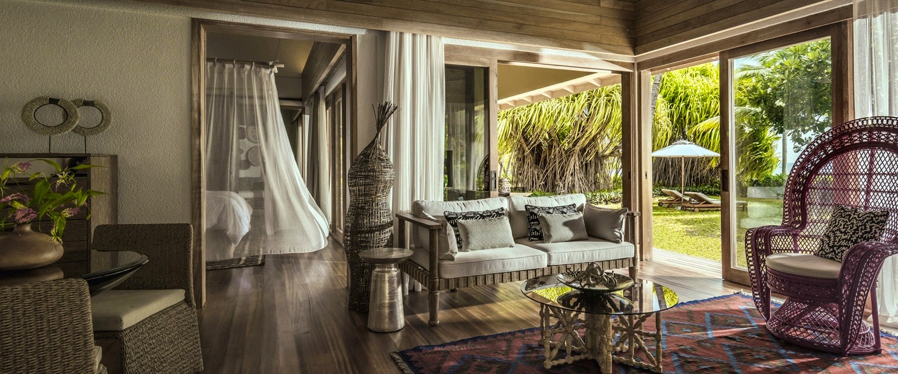 Lounge Area at Bathroom at Four Seasons Resort Seychelles at Desroches Island