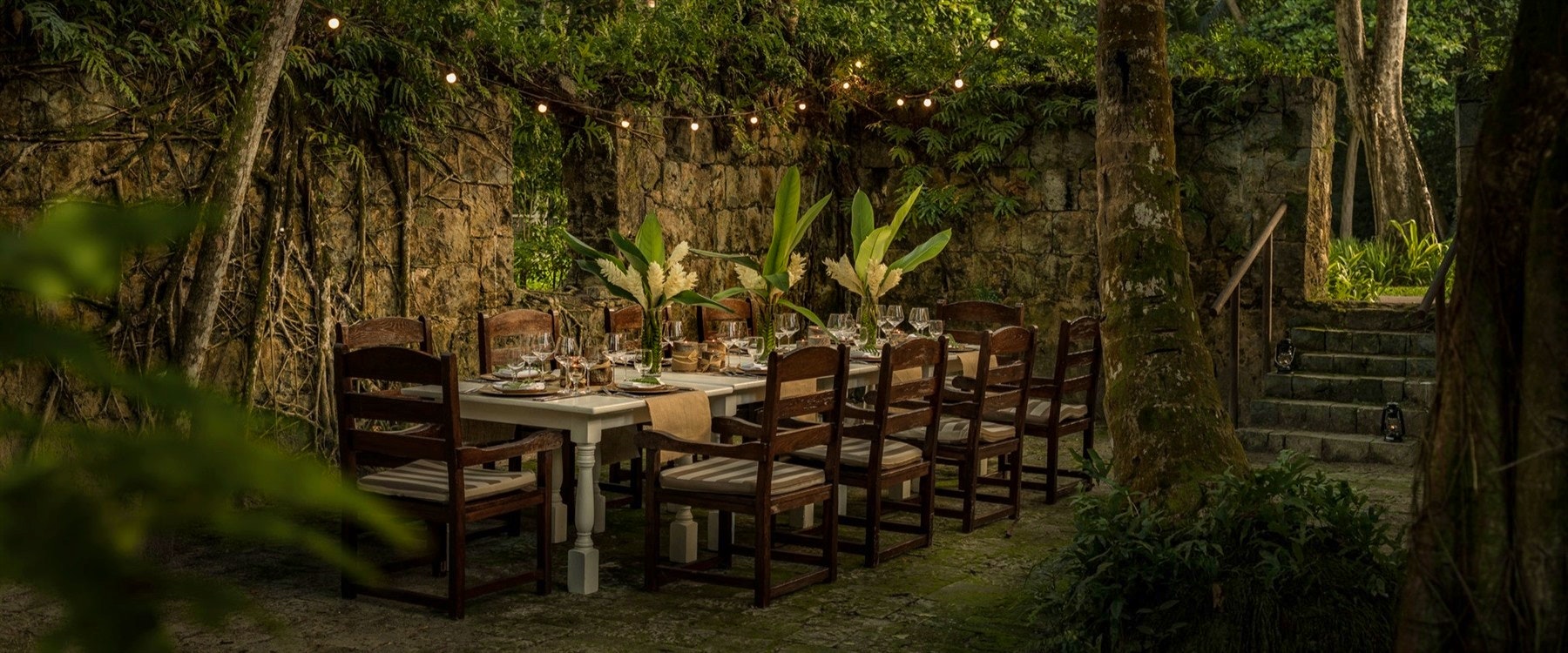 Foumba, the resorts old Creole ruin at Four Seasons Resort Seychelles