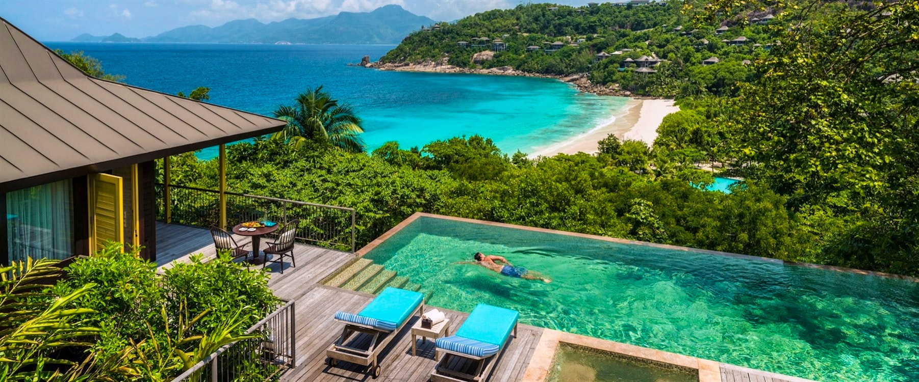 Ocean View Suite Infinity Pool at Four Seasons Resort Seychelles