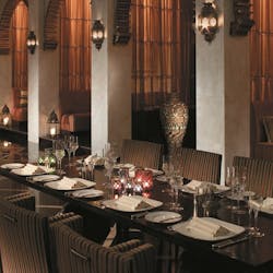Shahrazard Morocco restaurant at Shangri-La's Al Husn Resort & Spa