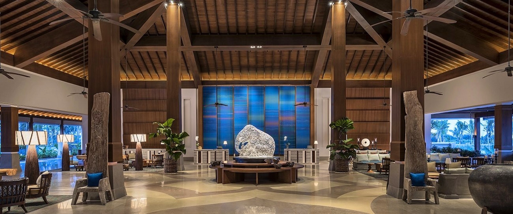 Lobby at Shangri-La Hambantota, Sri Lanka 