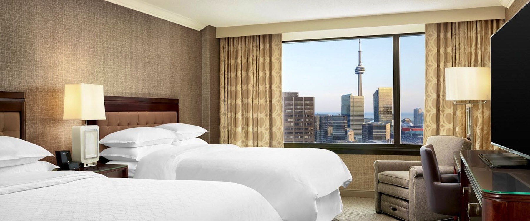 Double Bed Guest Room At Sheraton Centre Toronto Hotel