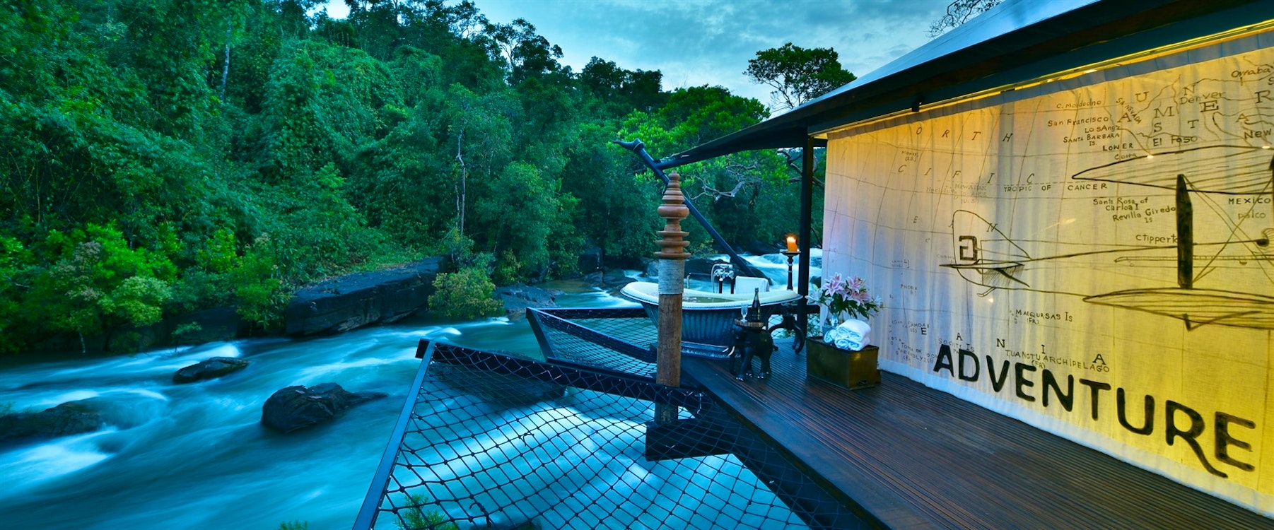 Outdoor Bath at Shinta Mani Wild, Phnom Penh