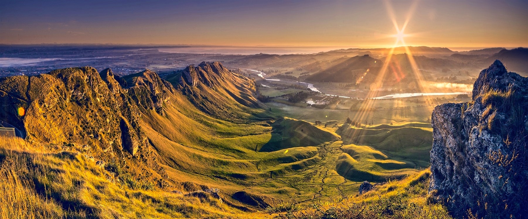view from te mata peak napier new zealand