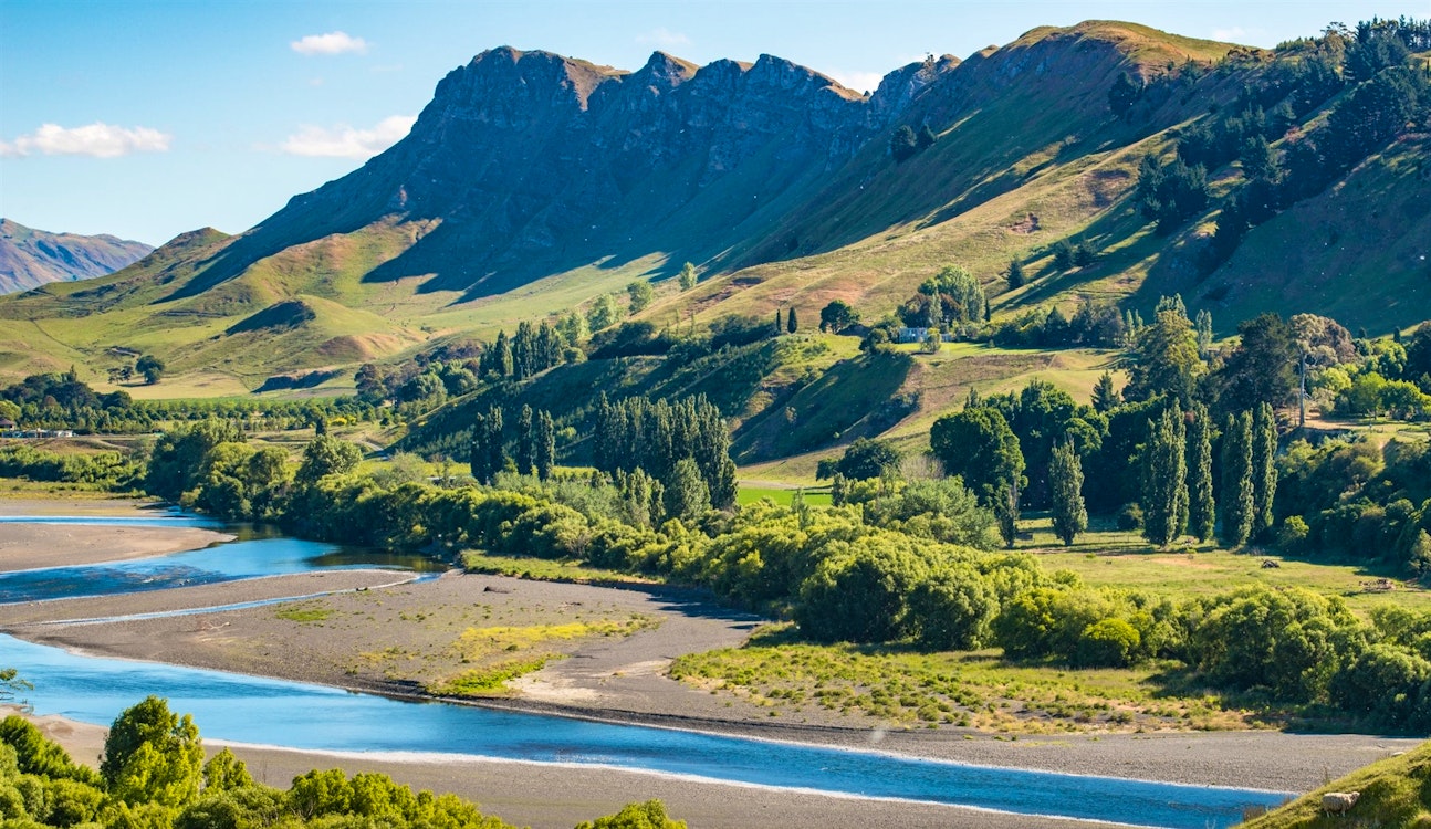 te mata peak and tukituki river in hawkes bay region of new zealand