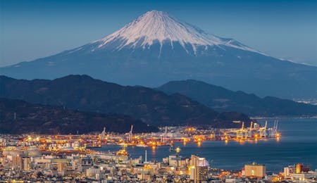 Mount Fuji in the distance