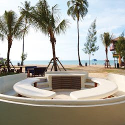 Outdoor BBQ seating at Golden Sands Resort by Shangri-La
