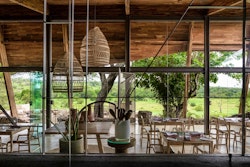Dining Area at Singita Faru Faru, Serengeti National Park, Tanzania, Africa