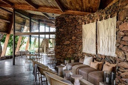 Lounge Area/ Dining at  Singita Faru Faru, Serengeti National Park, Tanzania, Africa