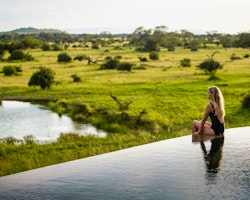 Pool View at Singita Faru Faru, Serengeti National Park, Tanzania, Africa